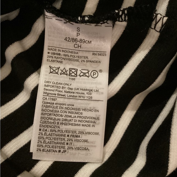 NWT BANANA REPUBLIC BELL SLEEVE STRIPE PONTE SHEATH DRESS - Picture 7 of 12